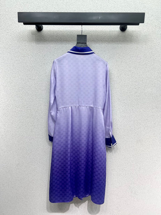 Guc 25fw colorblock dress