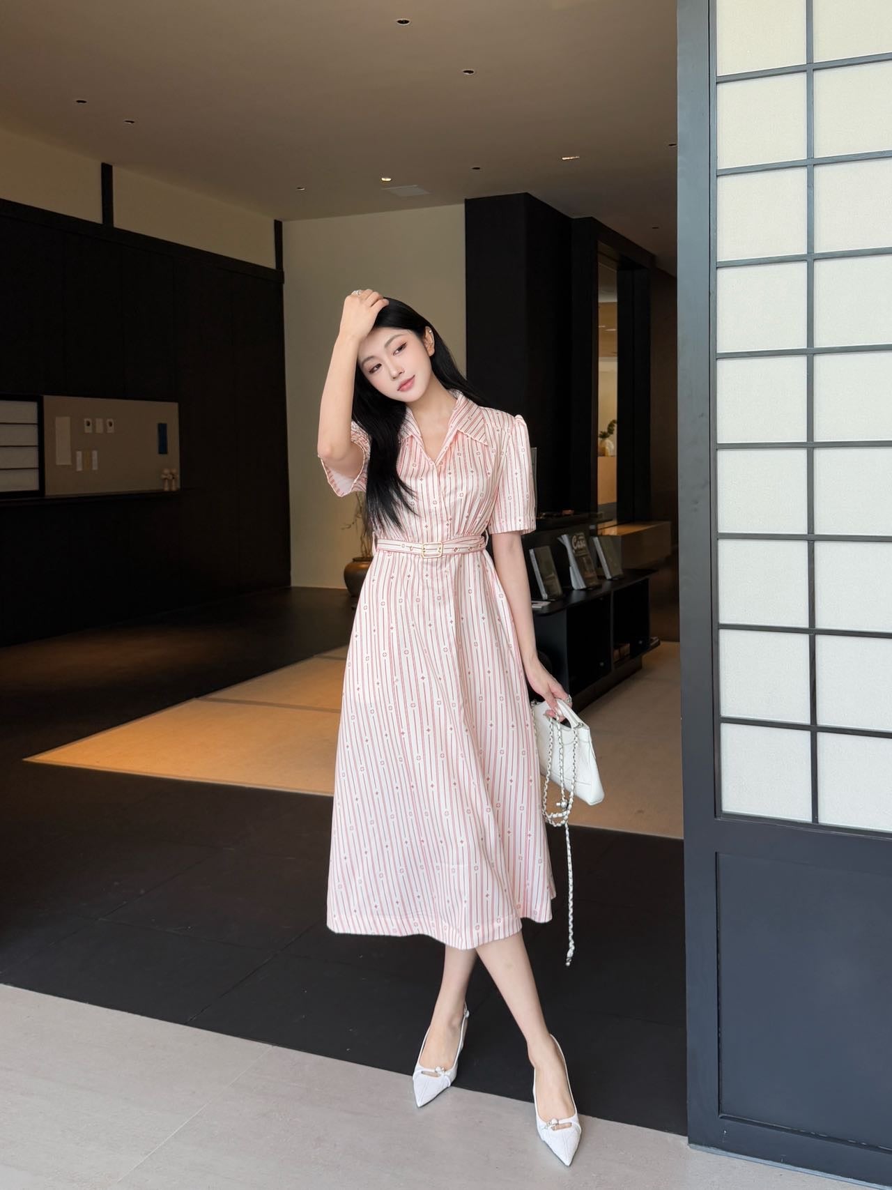 1ouis 25fw printed dress