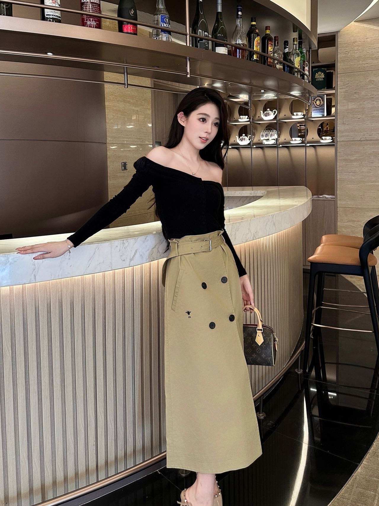 CD 25fw jacquard skirt