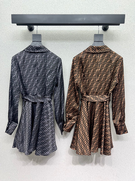 Fend 25fw jacquard dress