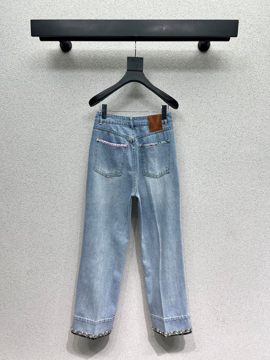 Val 25fw beaded jeans