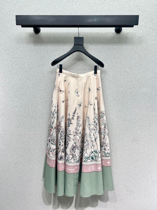 Dio 25fw printed skirt