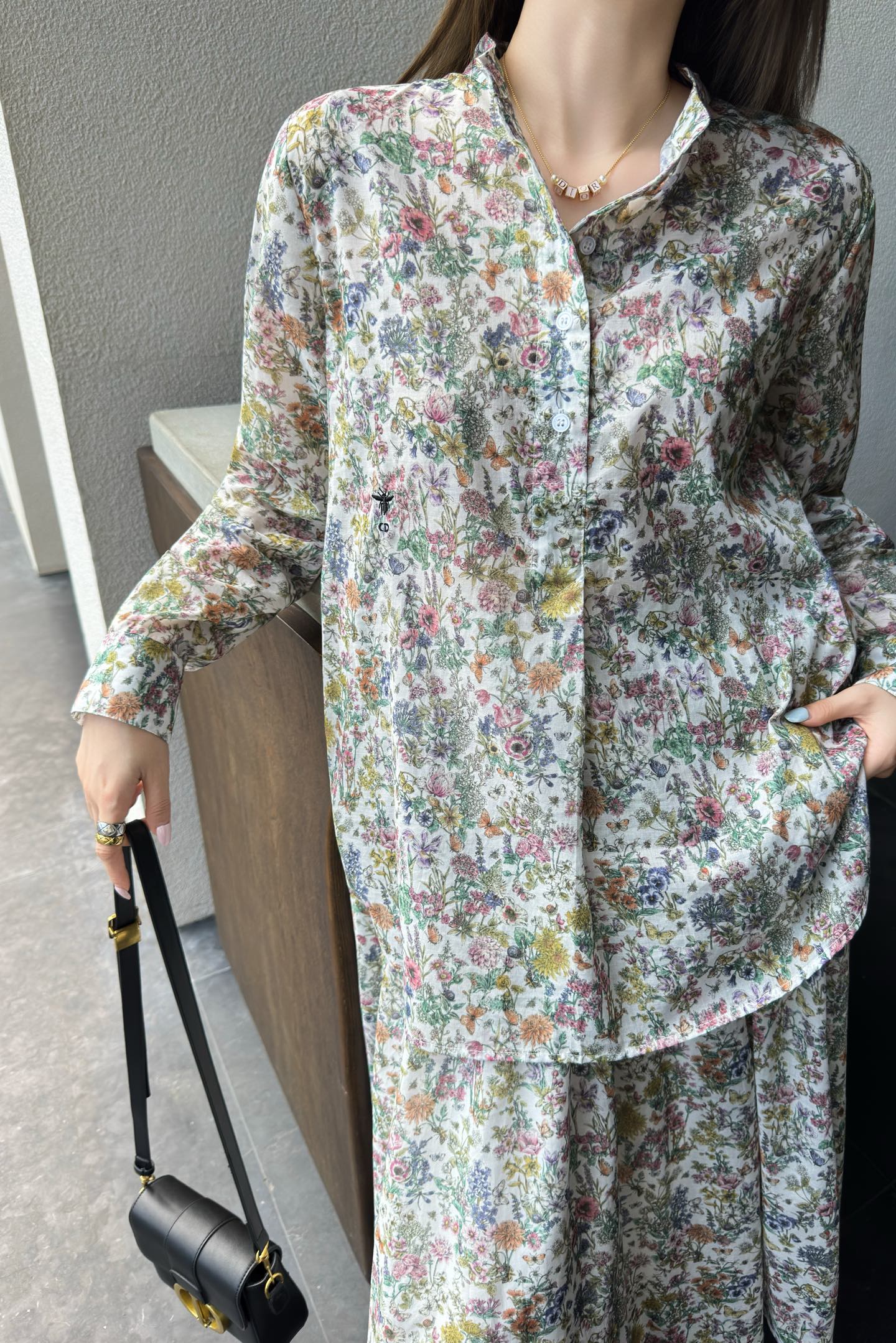 CD 25fw printed shirt