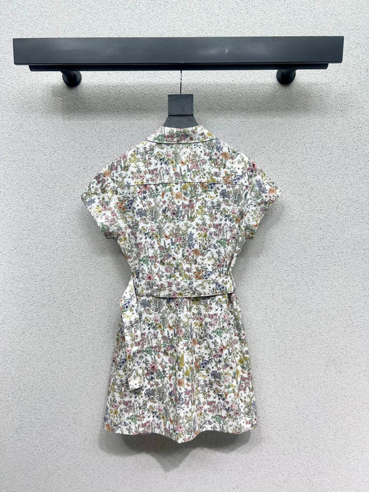 CD 25fw printed dress