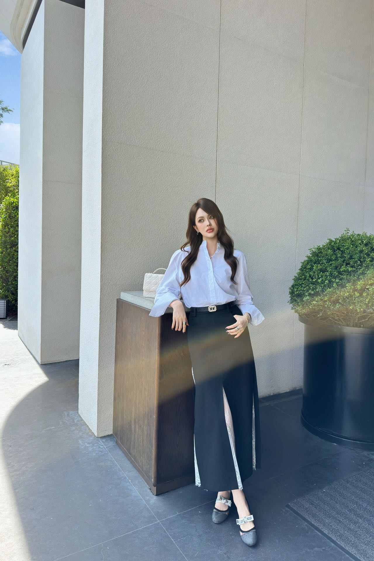 CD 25fw slit skirt