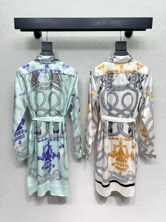 Herm 25fw printed dress