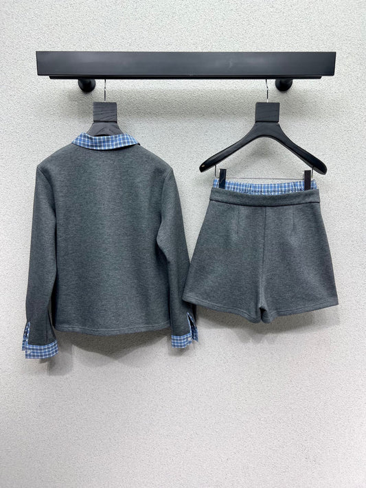 Miu 25fw embroidered suit