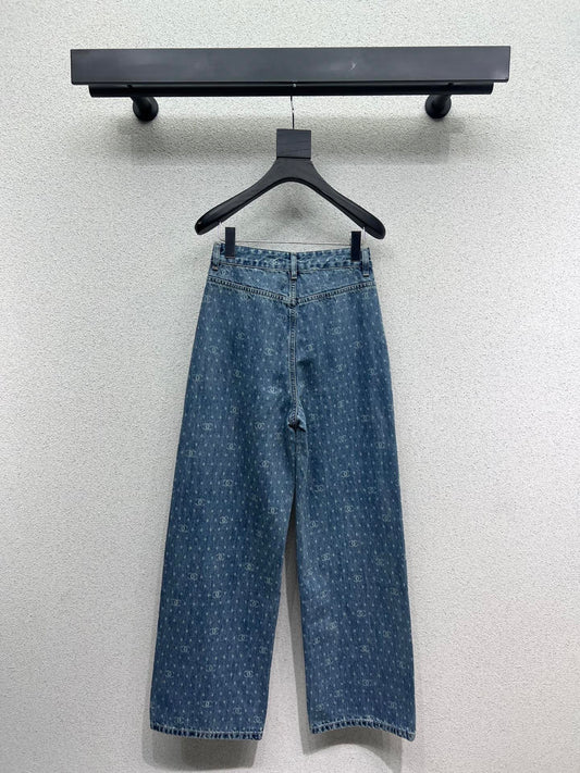 Chan 25fw printed jeans