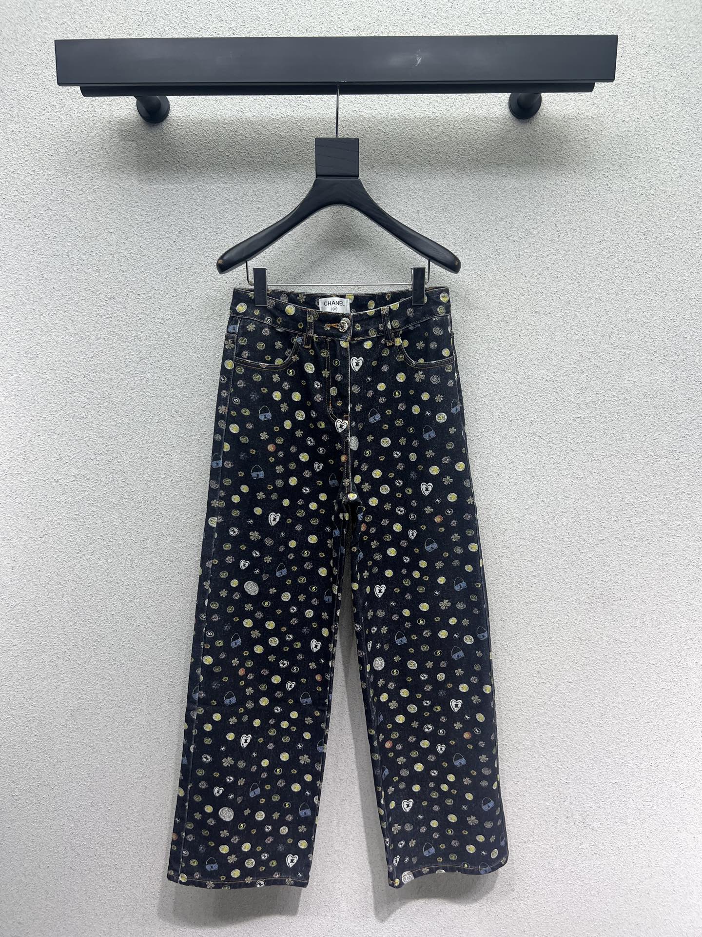 Chan 25fw printed jeans