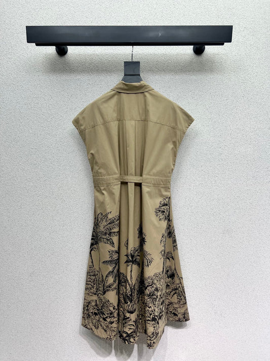 CD 25fw printed dress