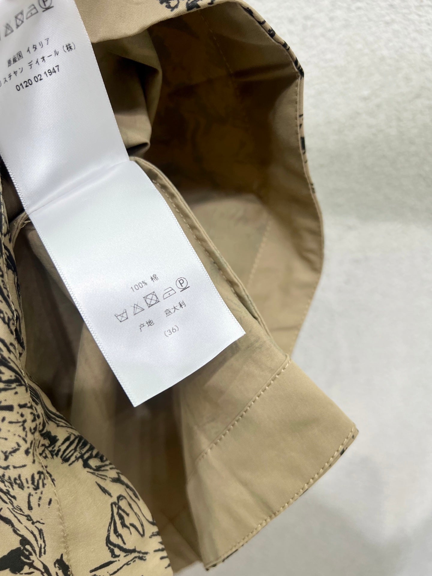 CD 25fw printed dress