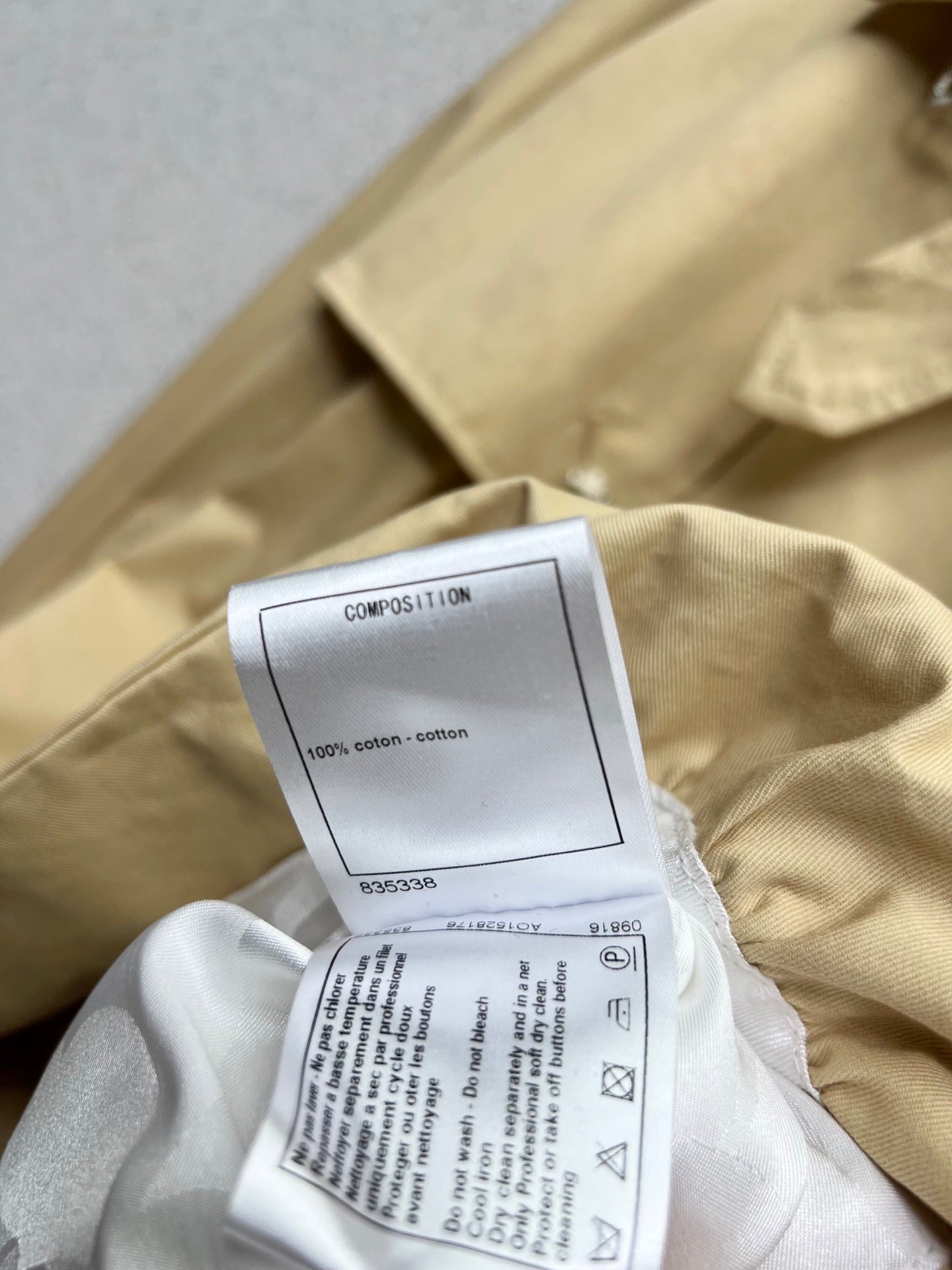 Chan 25fw Trench coat jacket