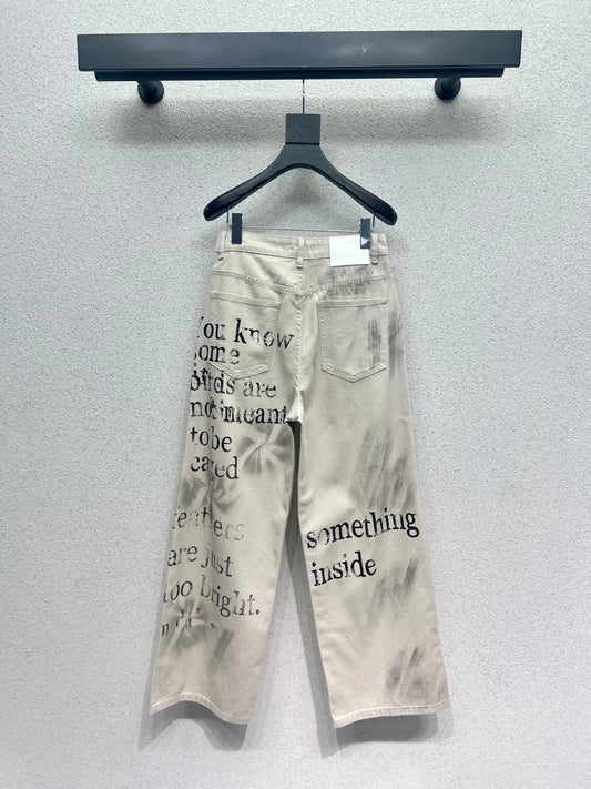 Chan 25fw Graffiti jeans