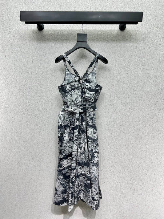 CD 25fw printed dress