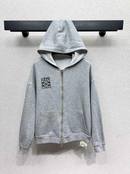Loe 25fw jacquard hoodie