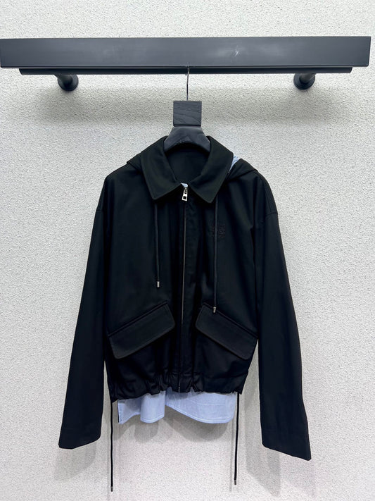 Loe 25fw embroidered jacket