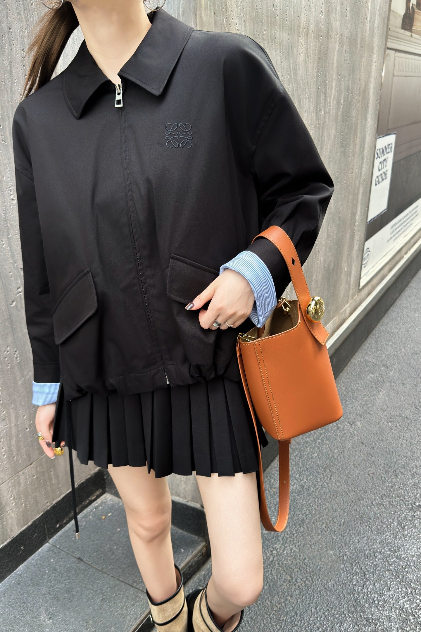 Loe 25fw embroidered jacket