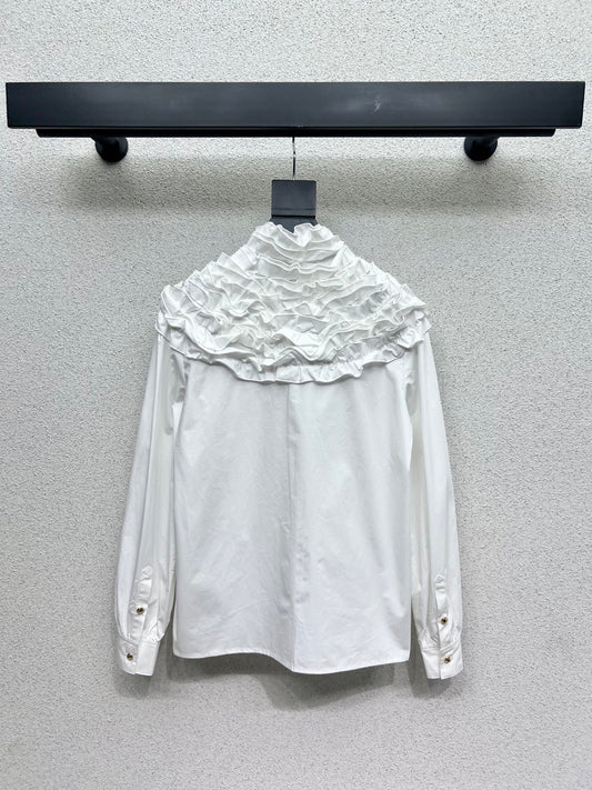 Louis 25fw ruffle shirt
