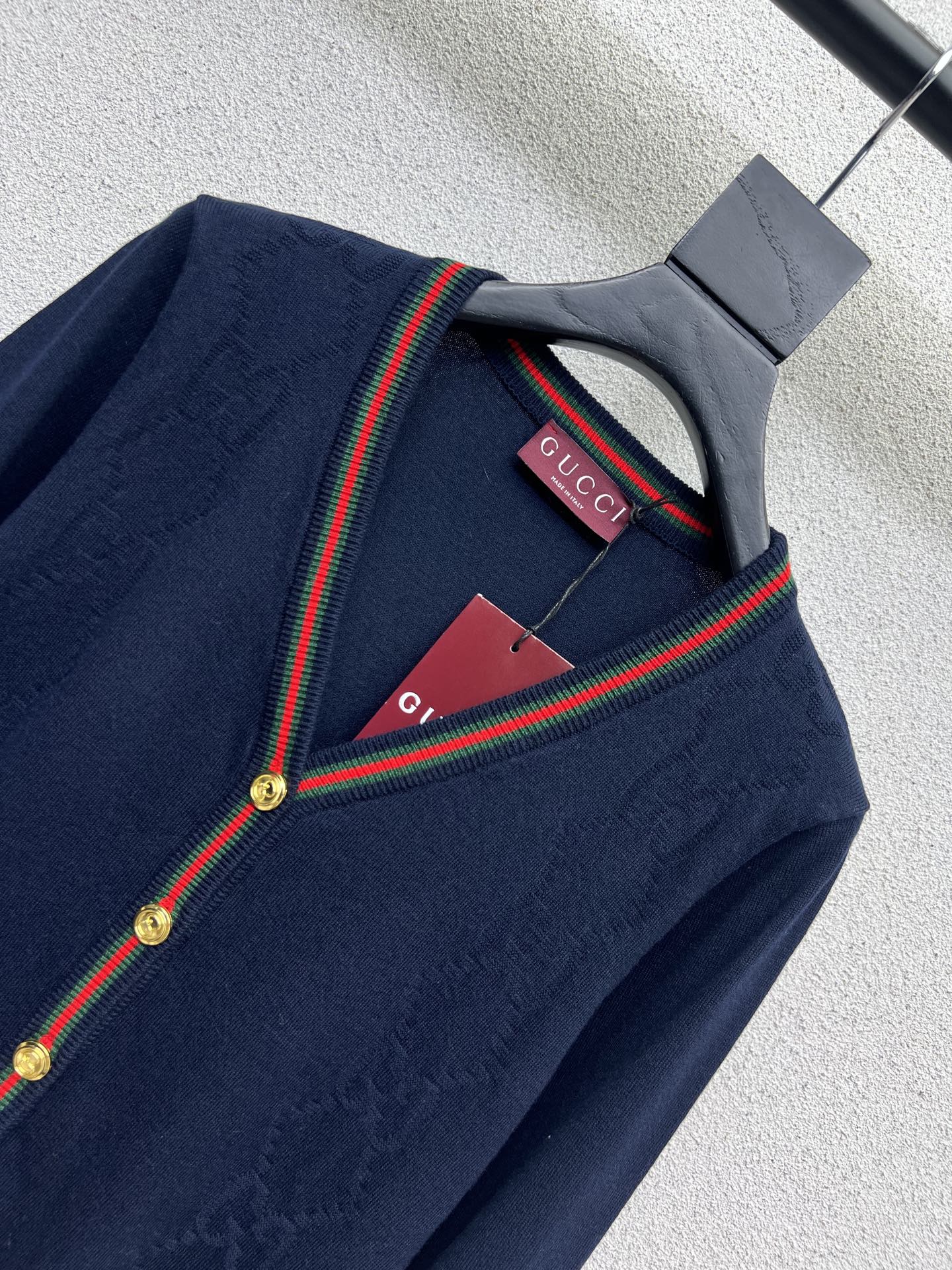 Guc 25fw jacquard cardigan
