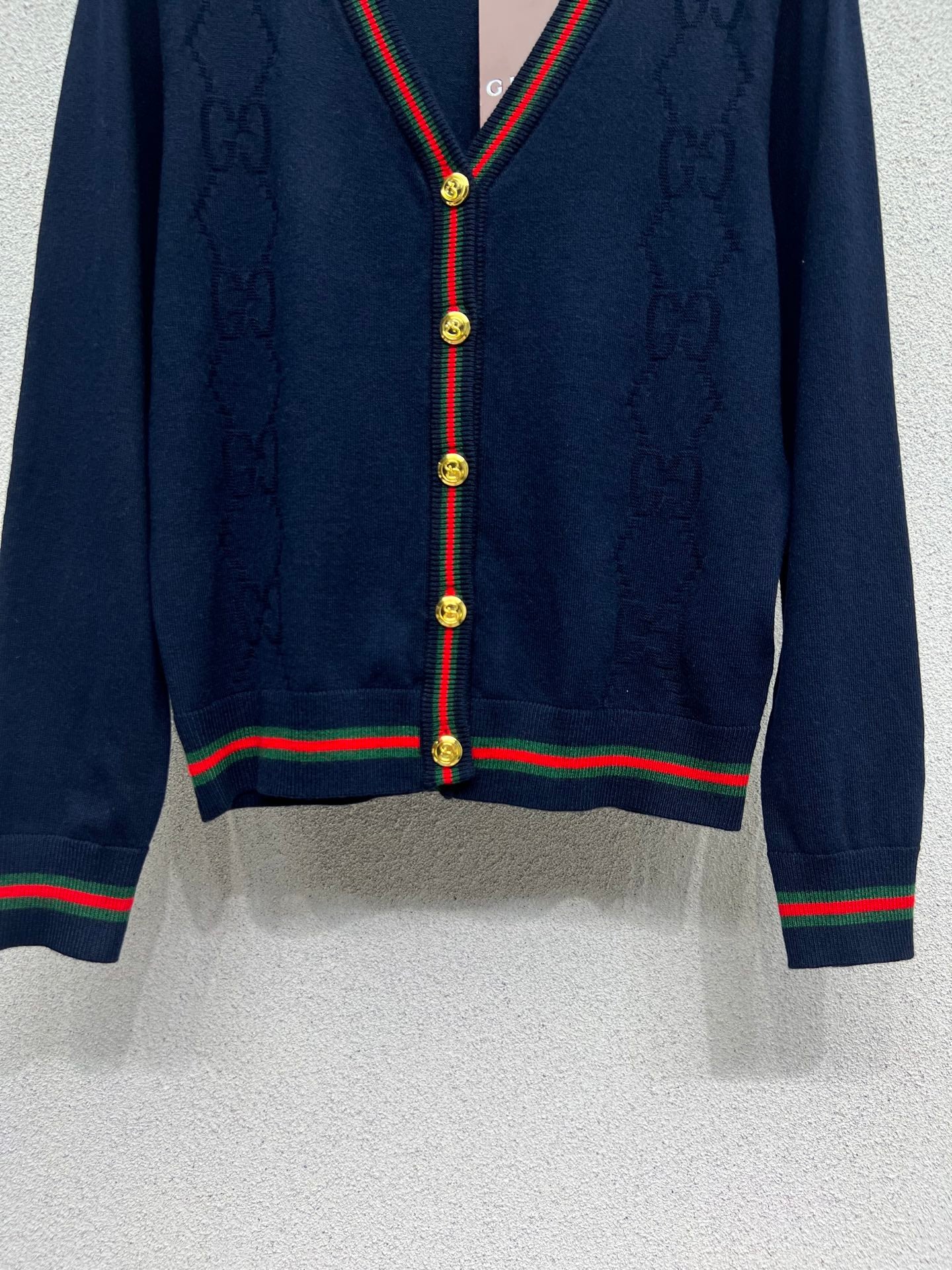 Guc 25fw jacquard cardigan