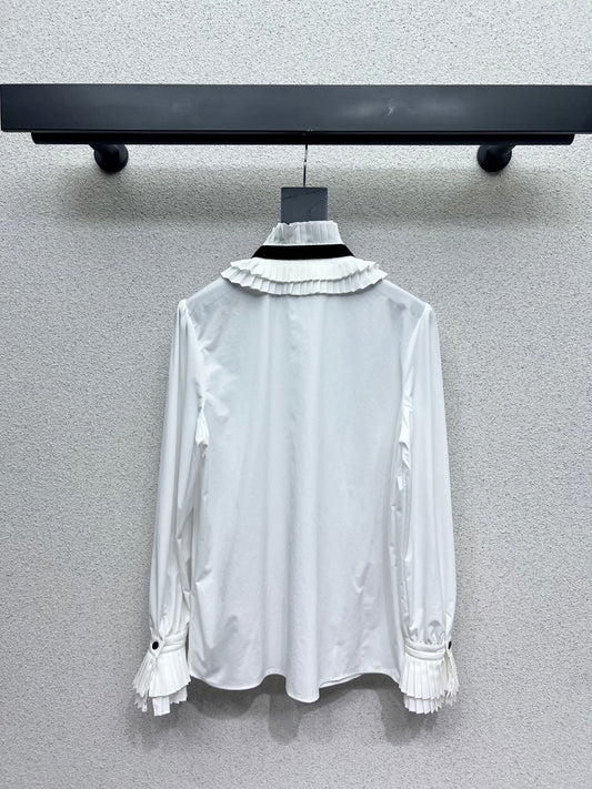 Louis 25fw ruffe shirt