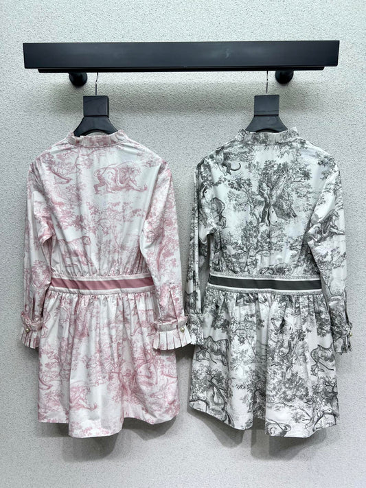 CD 25fw printed dress