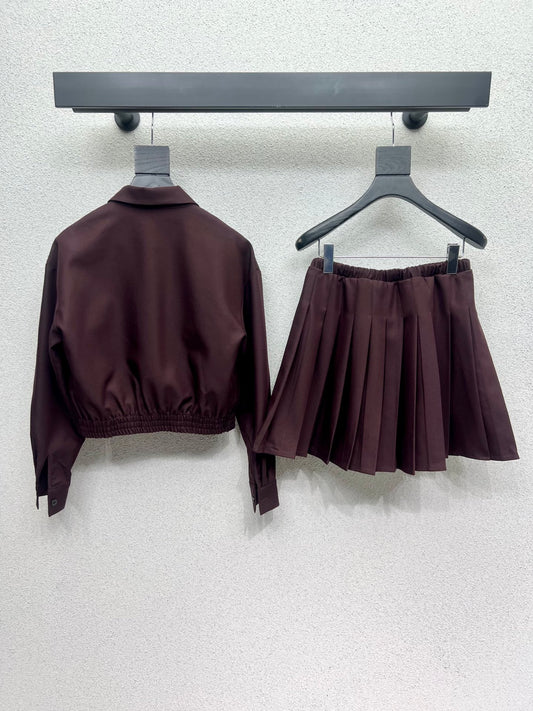 Pra 25fw pleated suit