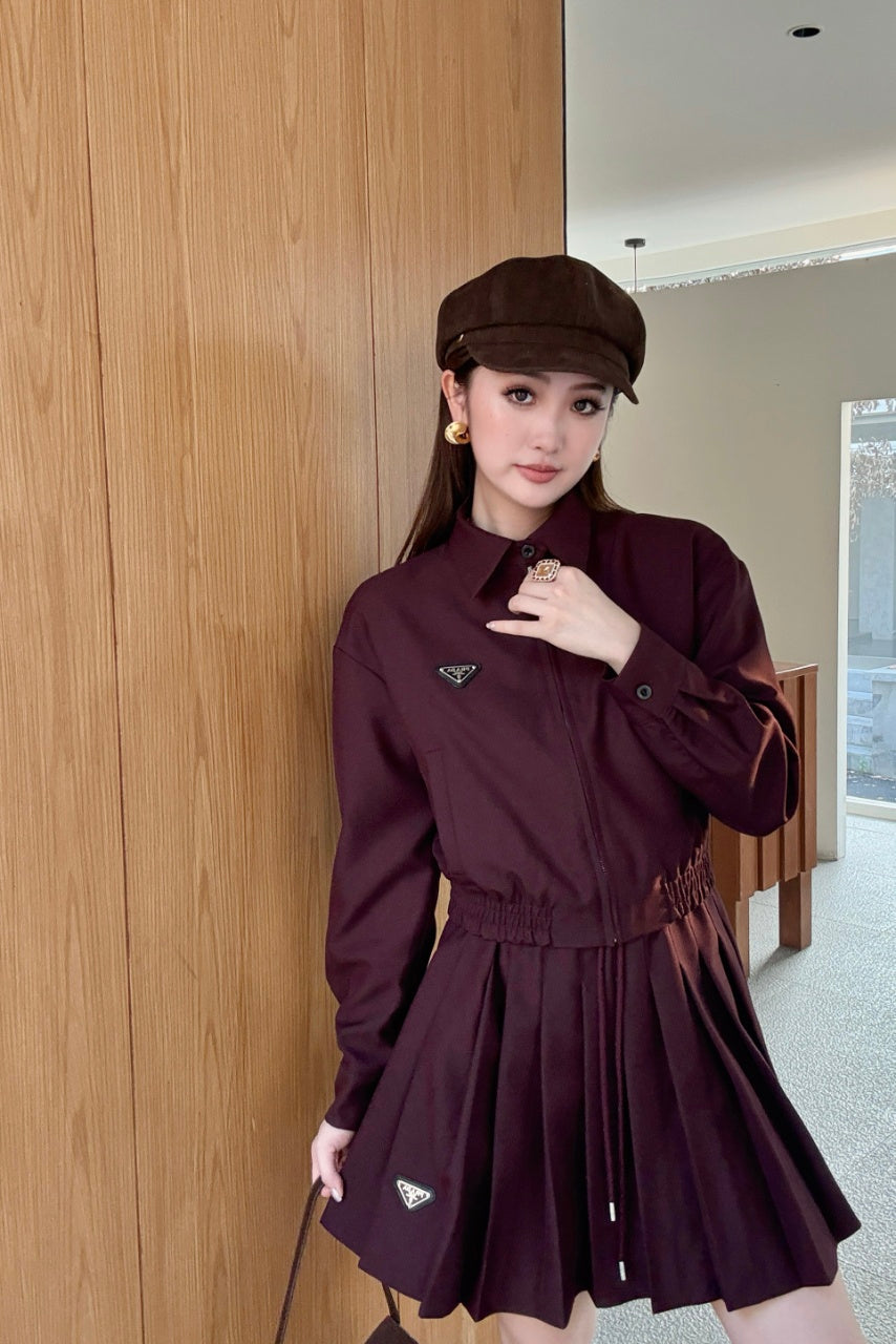 Pra 25fw pleated suit