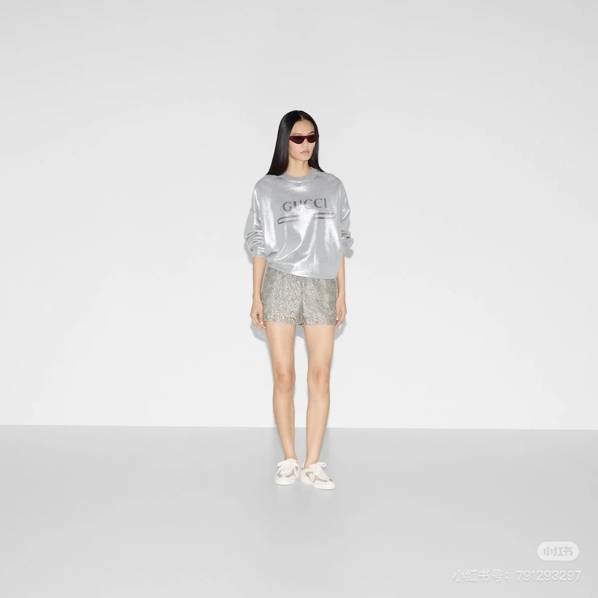 Guc 25fw printed hoodie