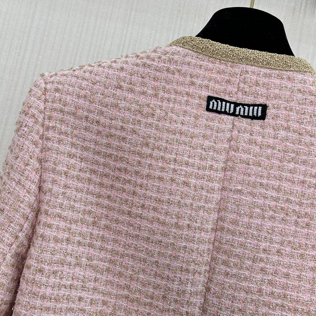 Miu 25fw woven jacket