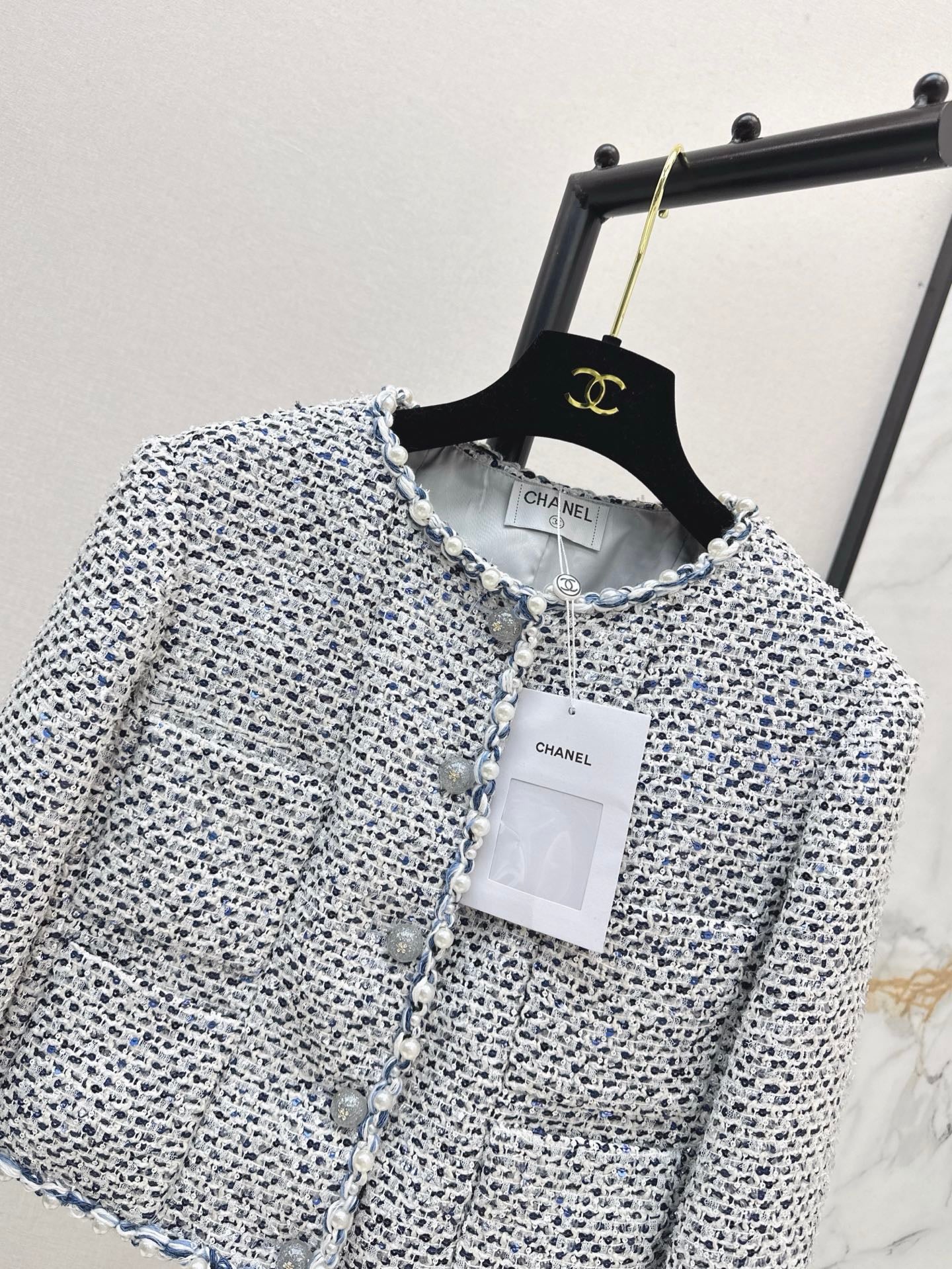 Chan 25fw beaded jacket