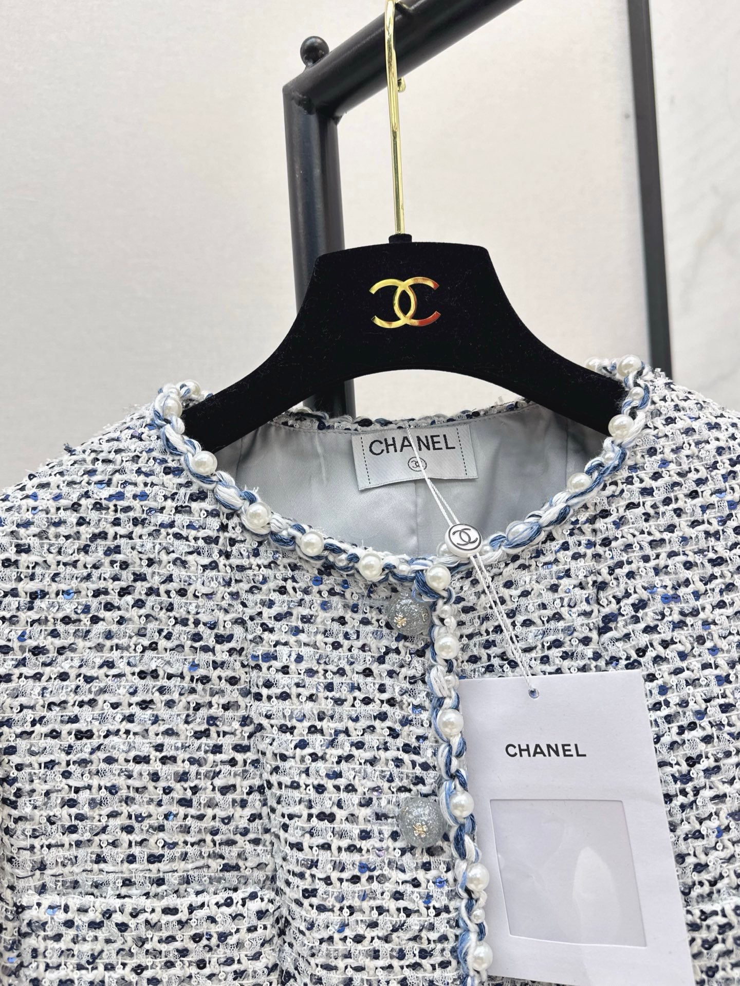 Chan 25fw beaded jacket