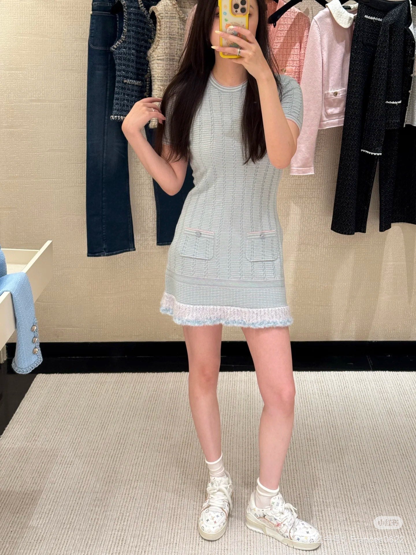 Cha 25fw knitted dress