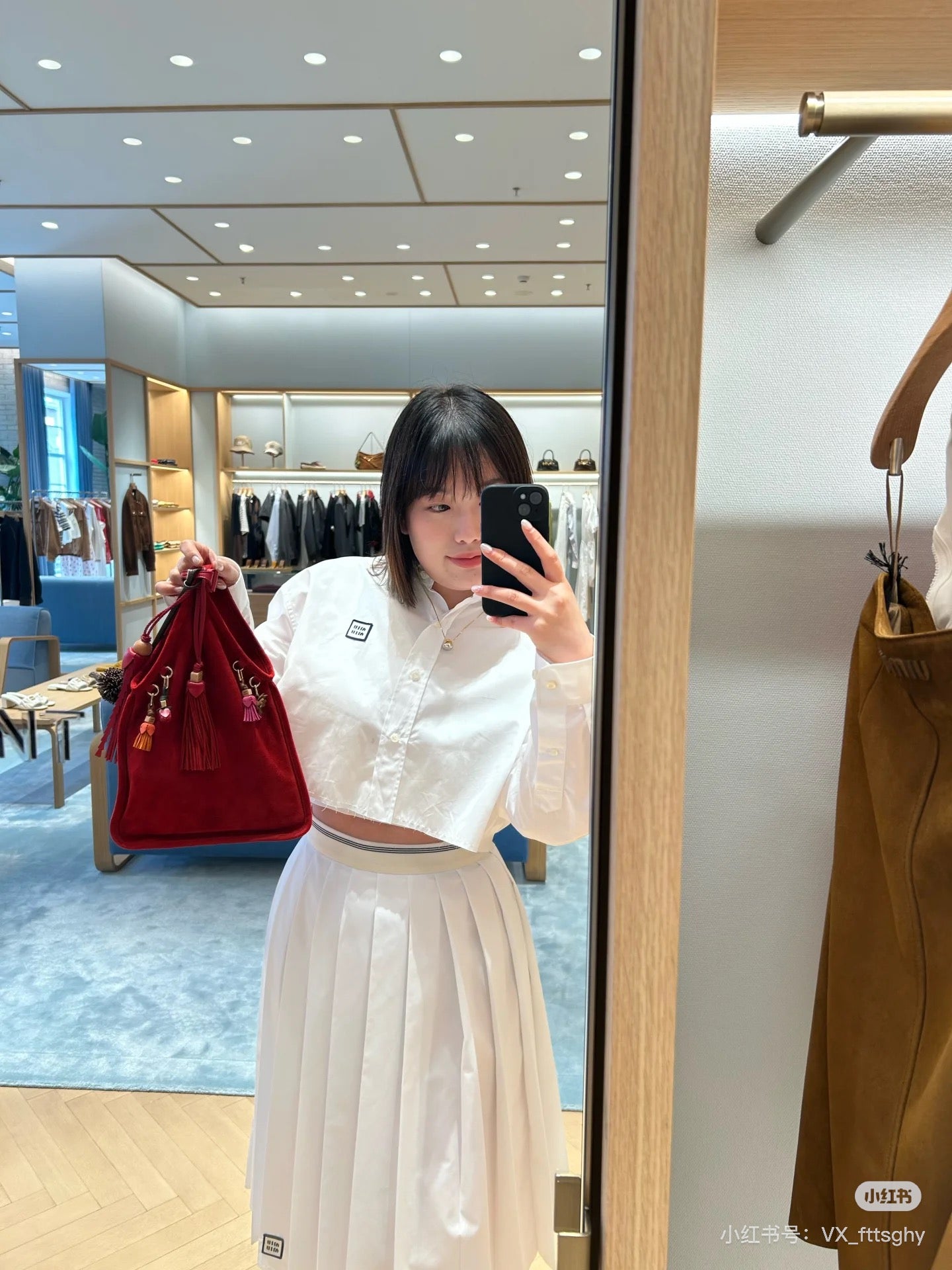 Miu 25fw pleated skirts