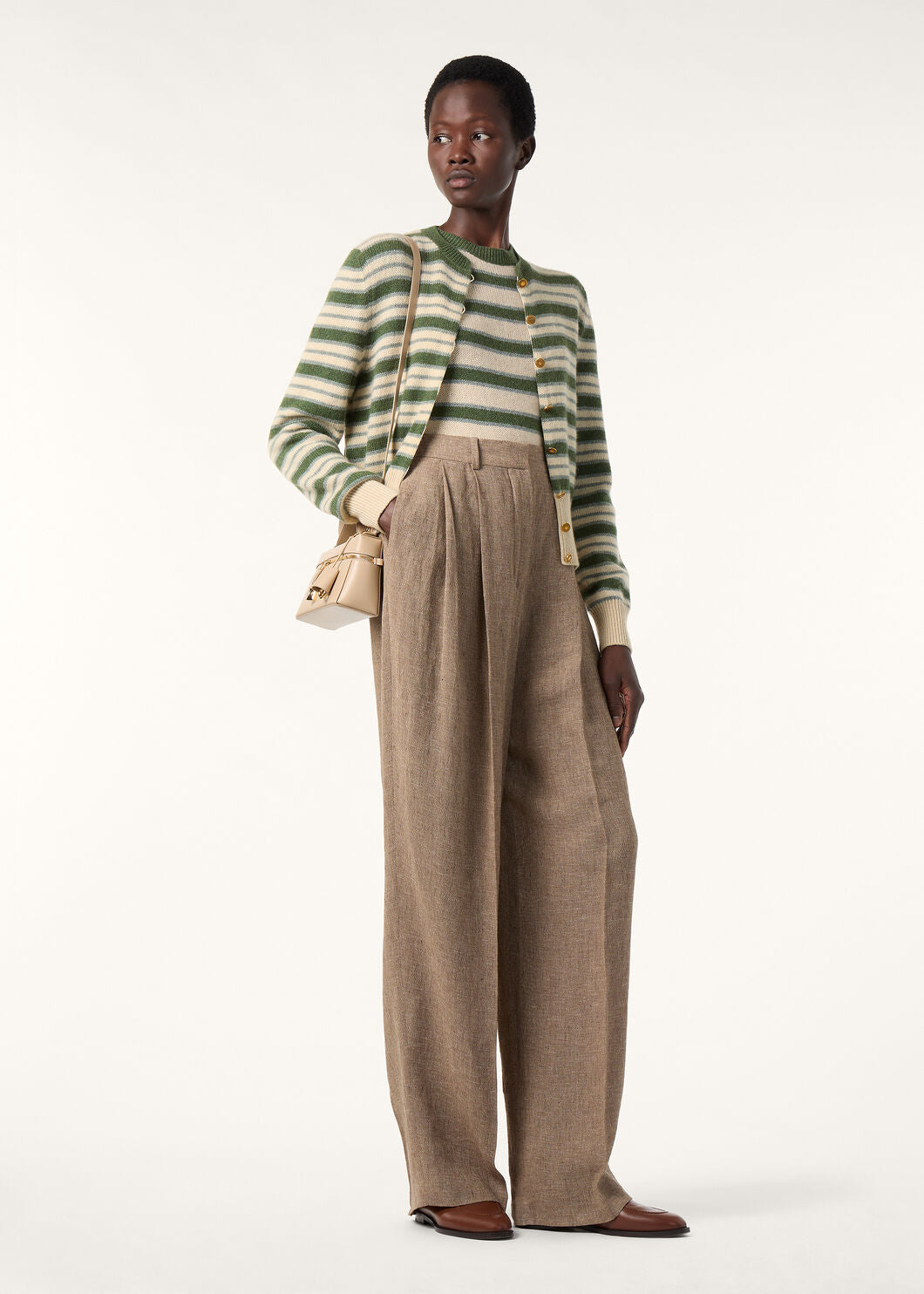 Loro 25fw knitted shirt