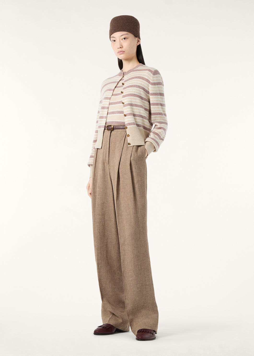 Loro 25fw knitted shirt