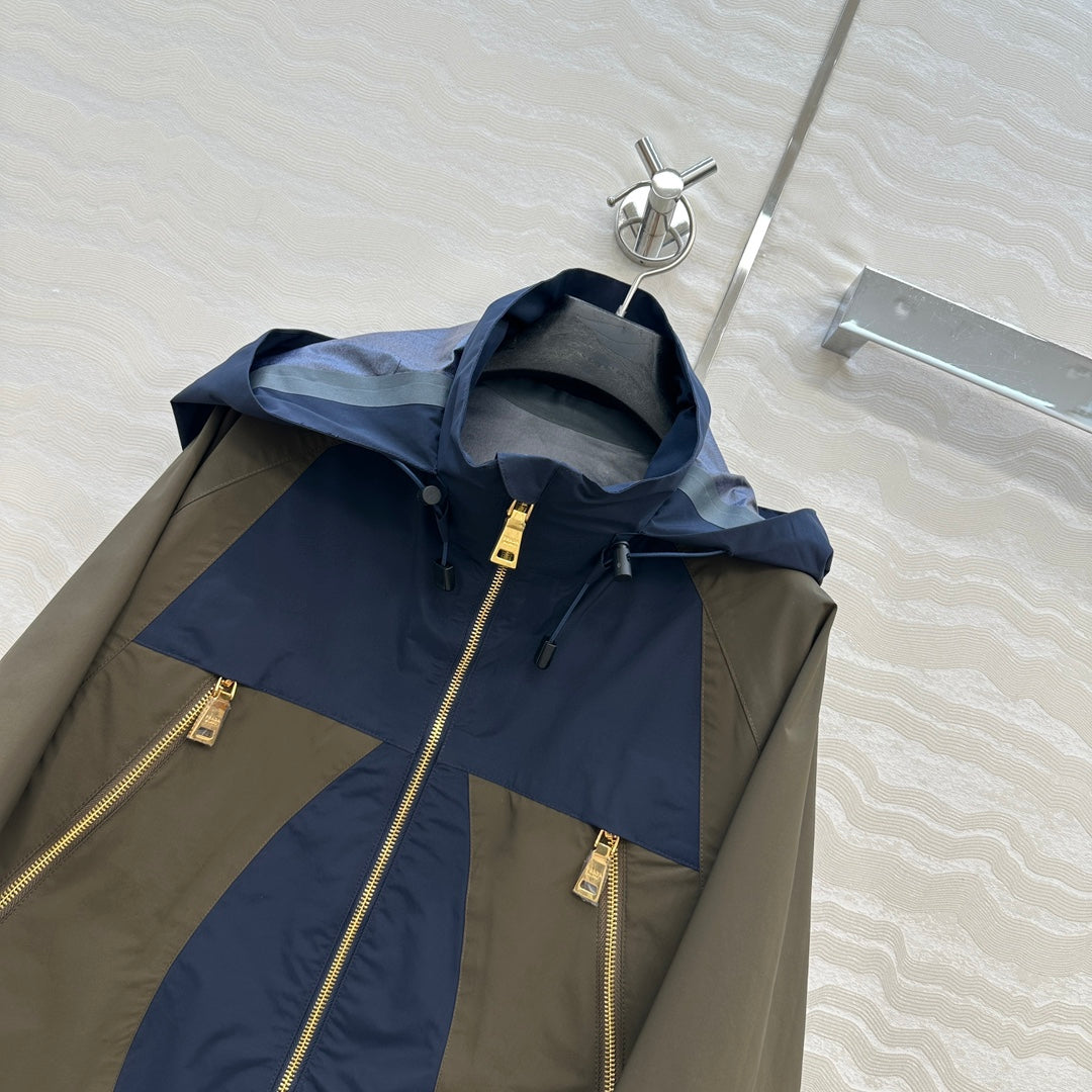 Pra 25fw splicing jacket