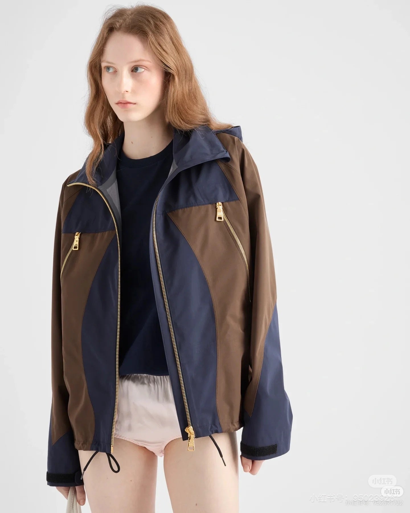 Pra 25fw splicing jacket