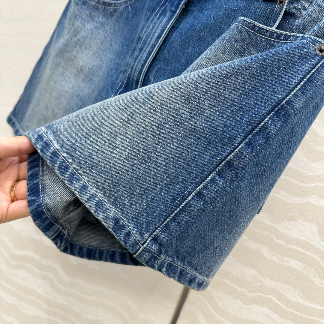 Pra 25fw denin short