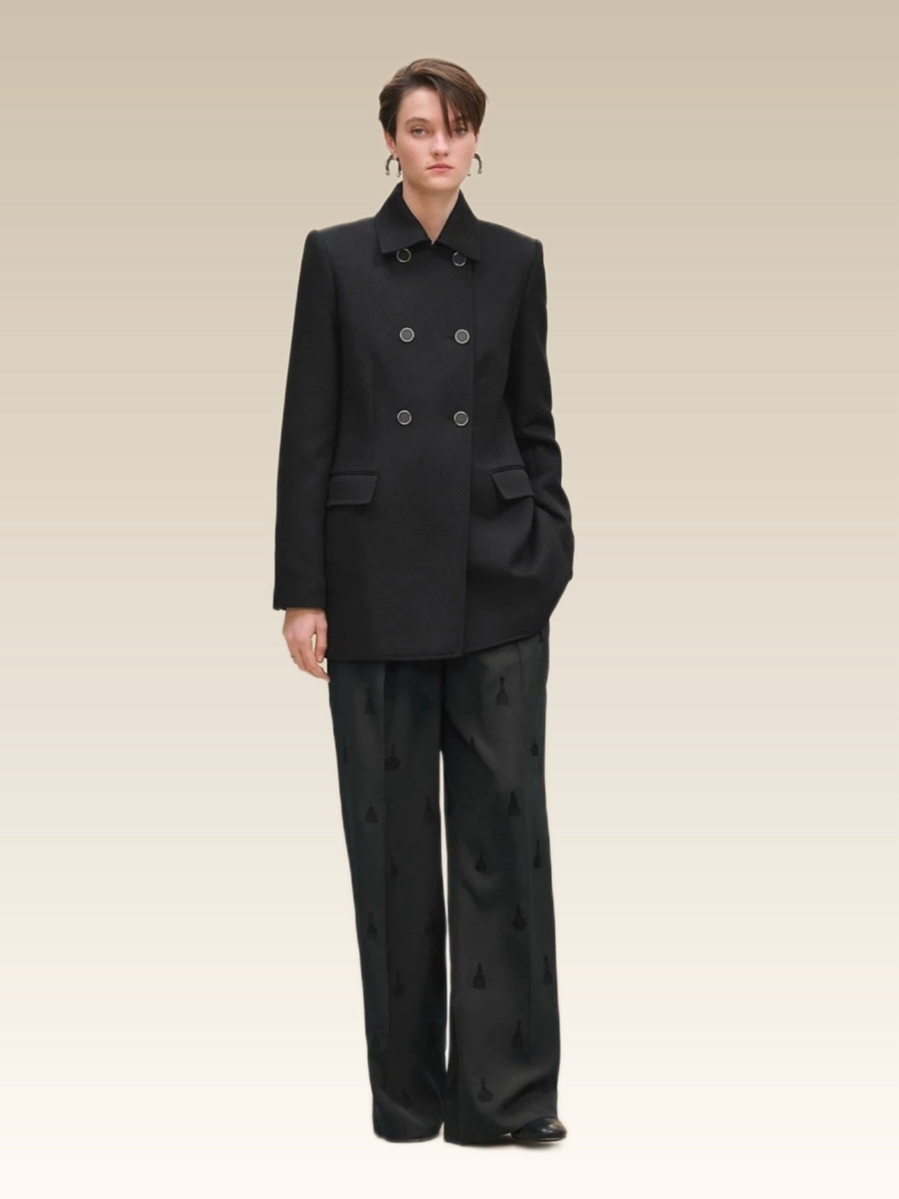 Herm 25fw printed pants