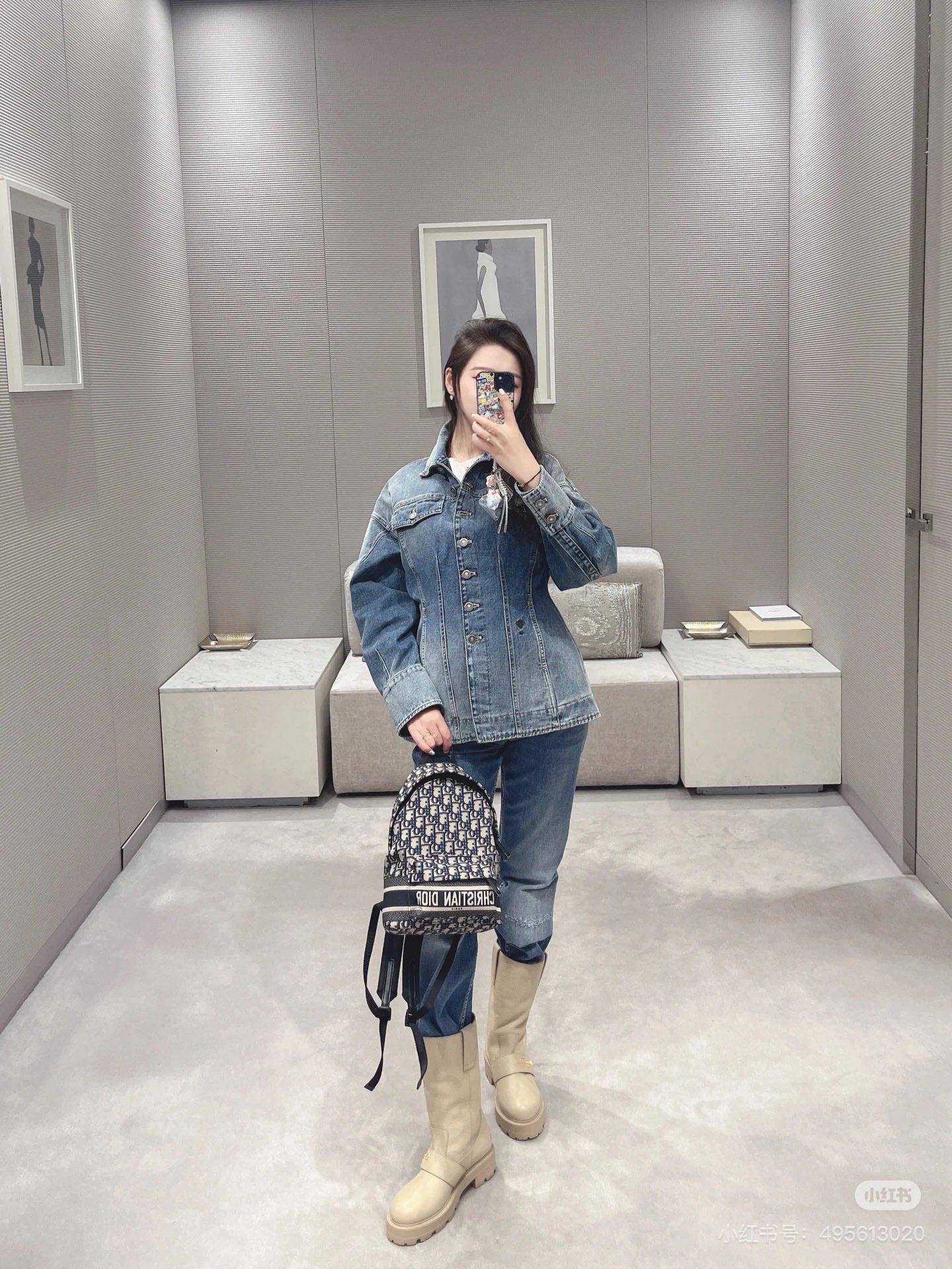 CD 25fw denin jacket