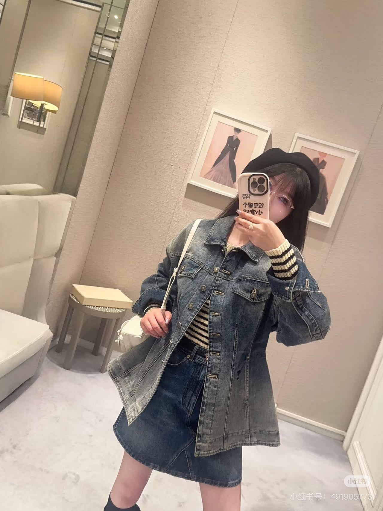 CD 25fw denin jacket