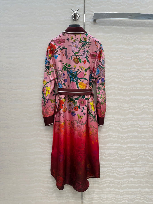 Guc 25fw silk dress