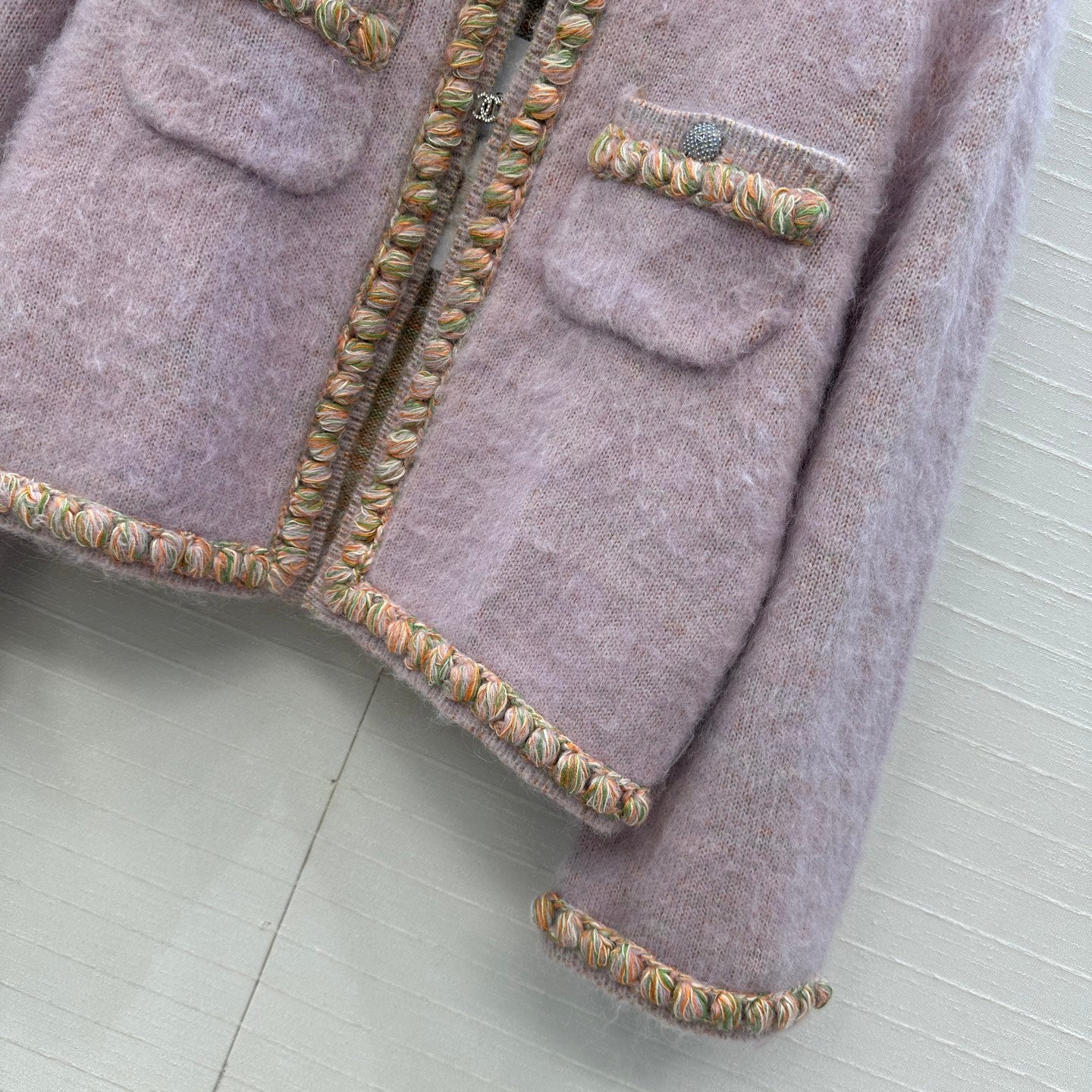Herm 25fw embroidered cardigan