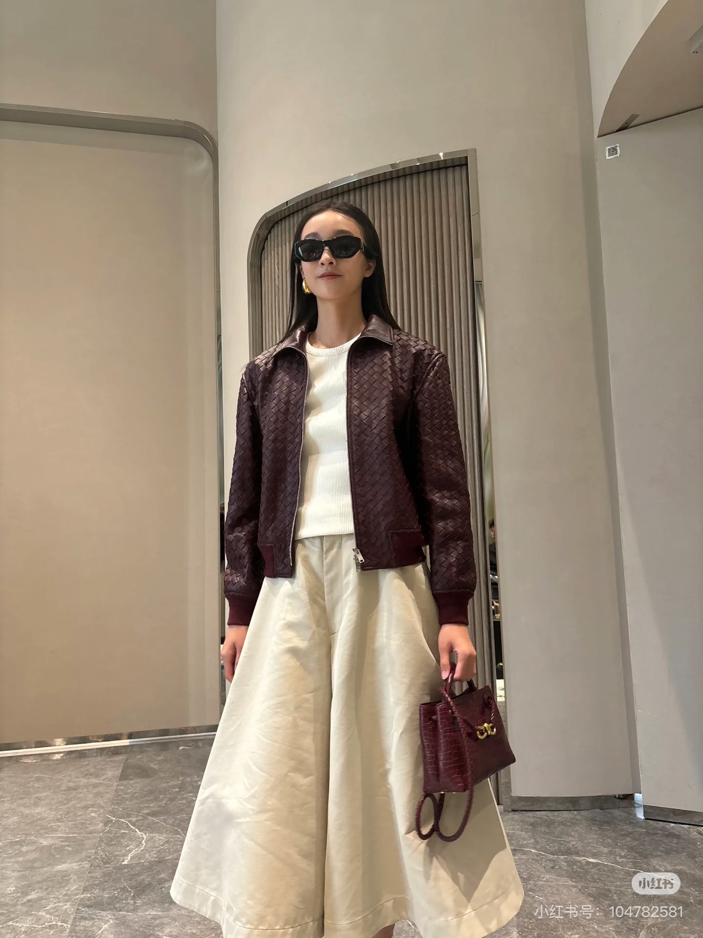 Bottega 25fw leather jacket
