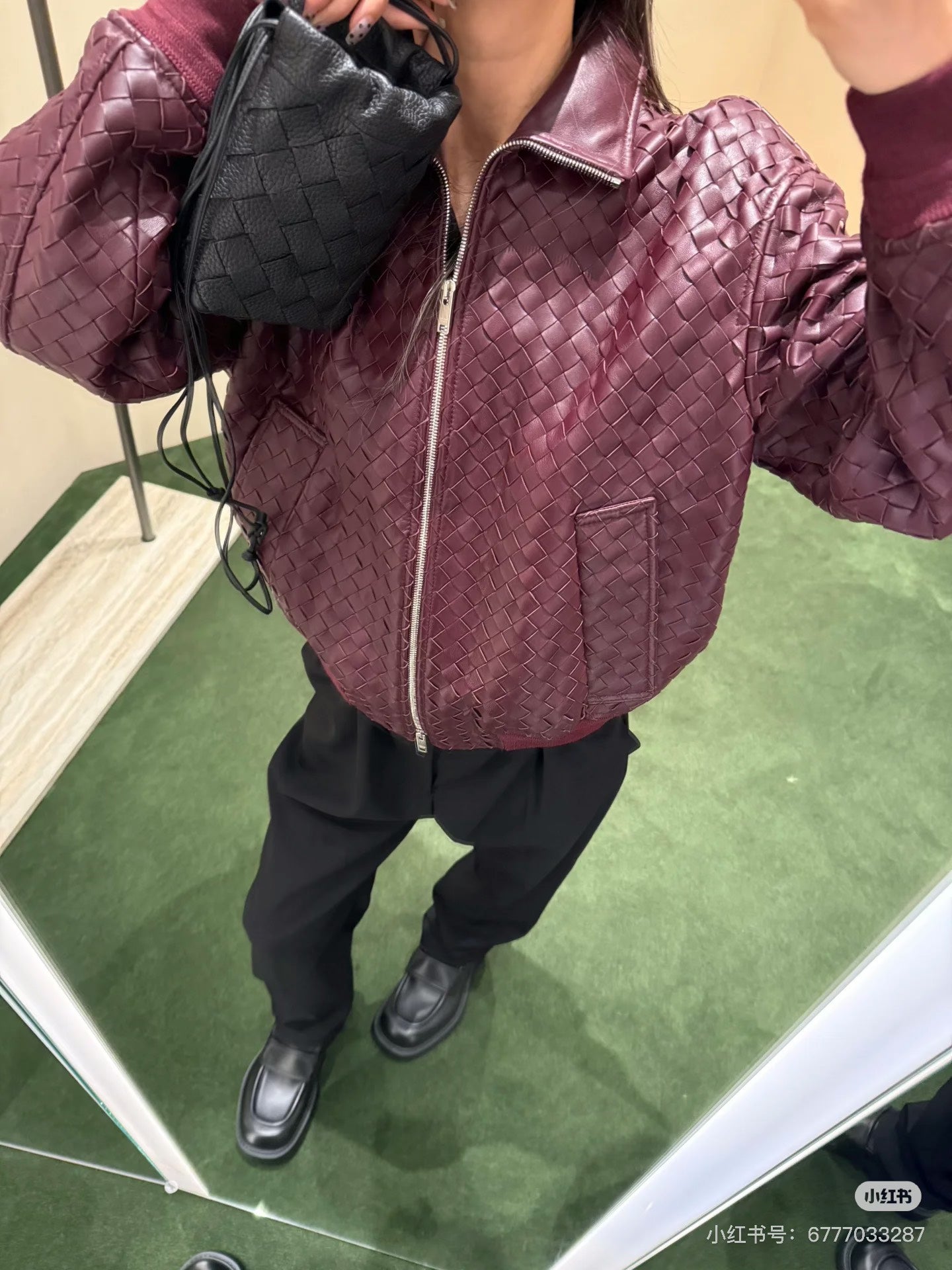 Bottega 25fw leather jacket