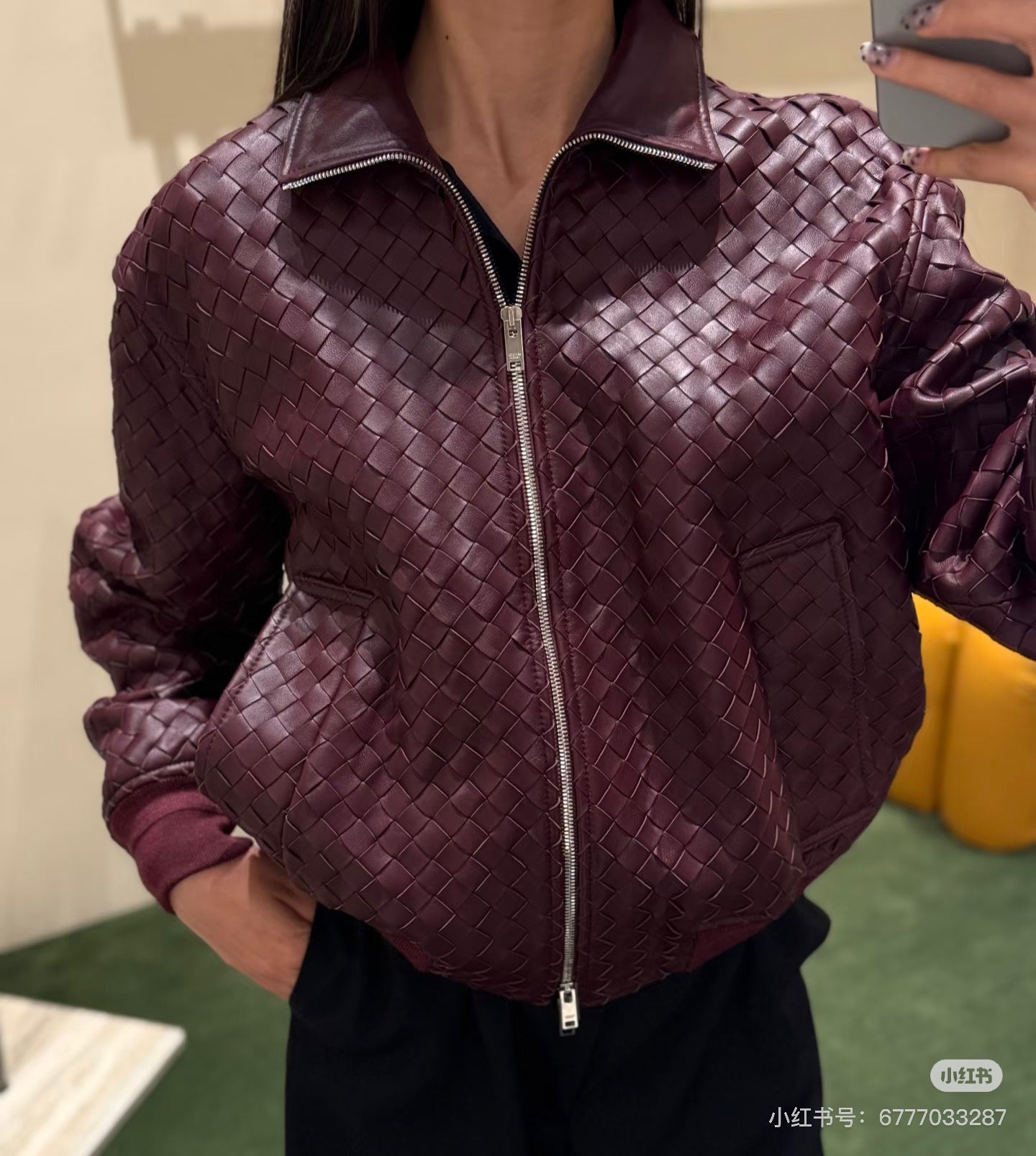 Bottega 25fw leather jacket