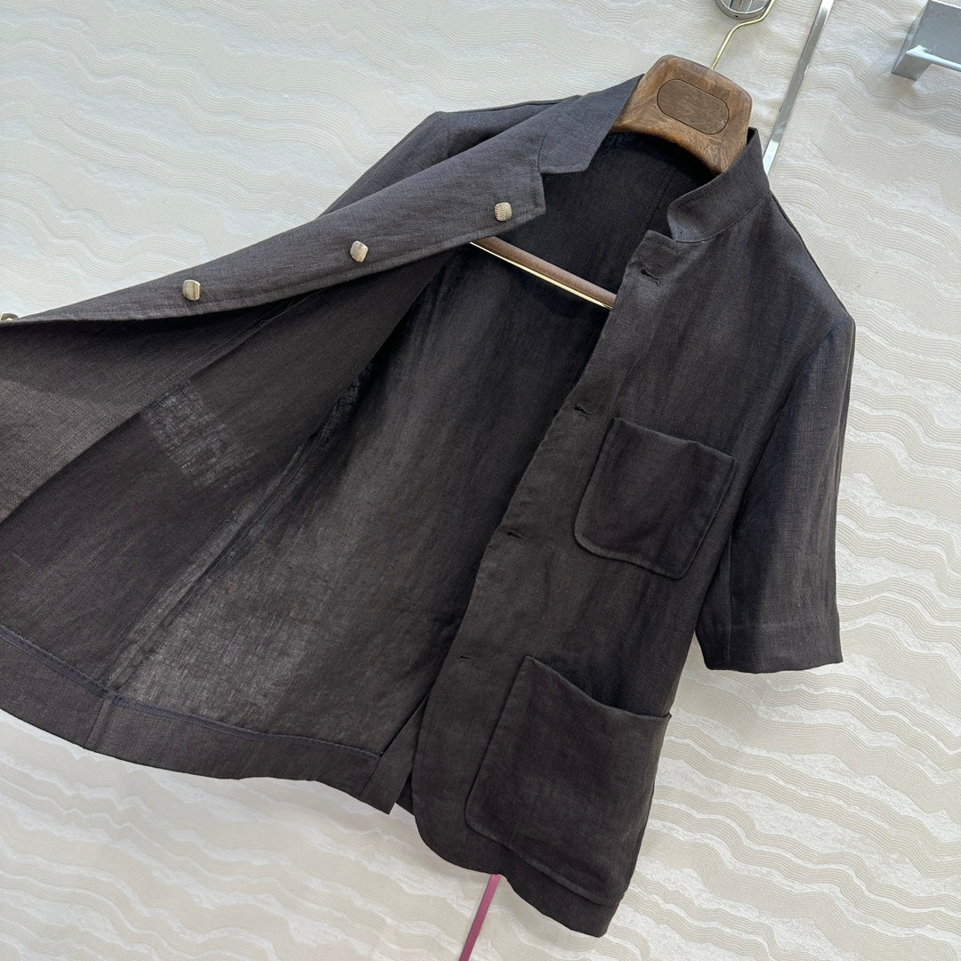 Loro 25fw linen jacket