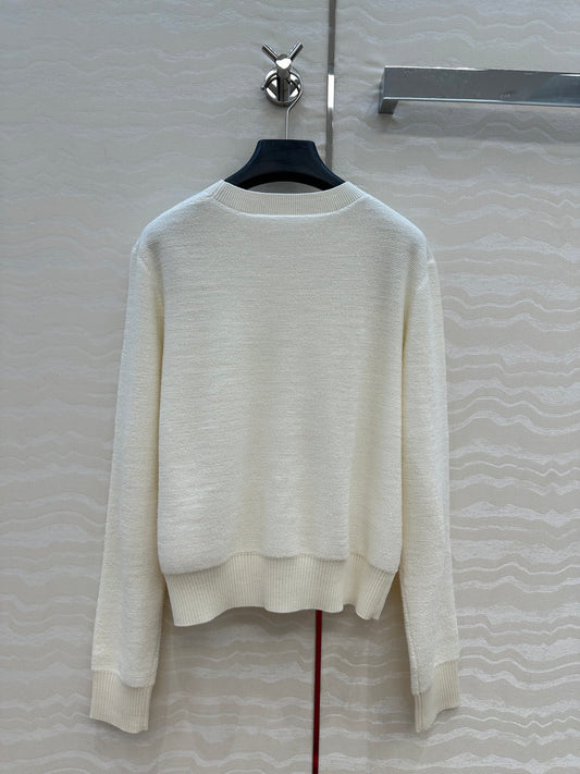 Loe 25fw embroidered sweater