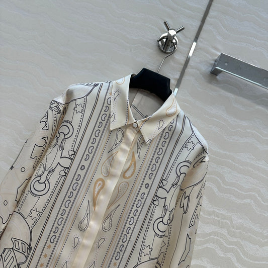 Herm 25fw printed shirt